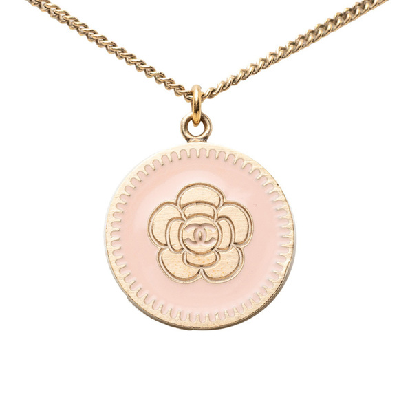 CHANEL Jewelry - CHANEL Vintage Pink Logo Necklace